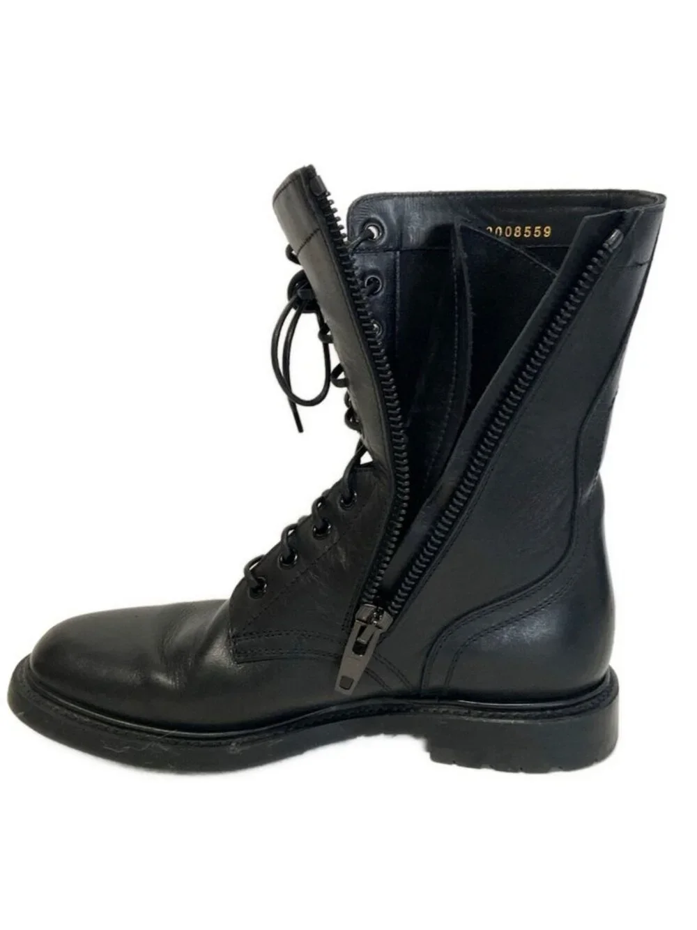 Celine Short Boots 38 Black Leather